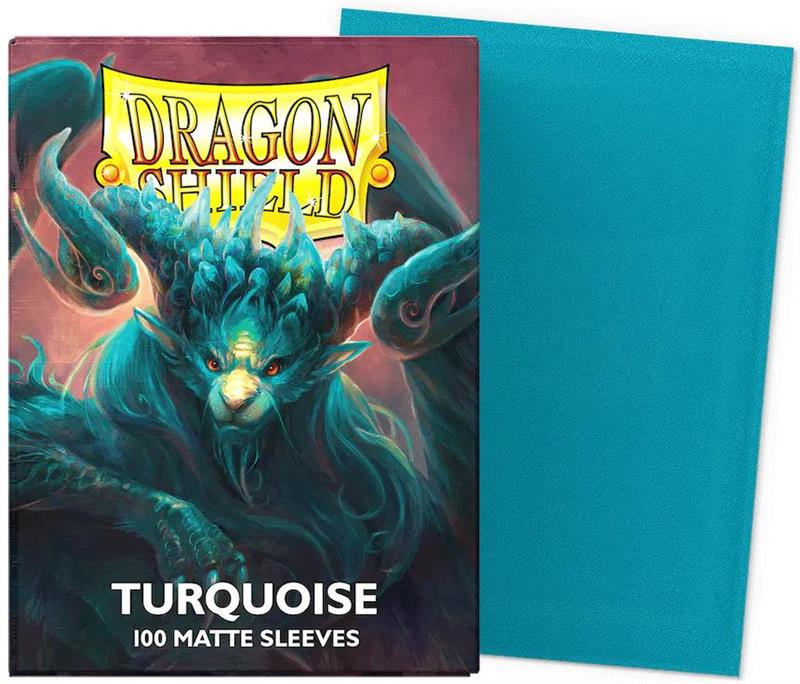 Dragon Shield Standard Sleeves - Matte Turquoise (Player's Choice) (100 Sleeves)