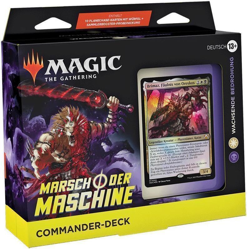 MTG - Marsch der Maschine Commander Deck (DE) Wachsende Bedrohung (Weiß/Schwarz)