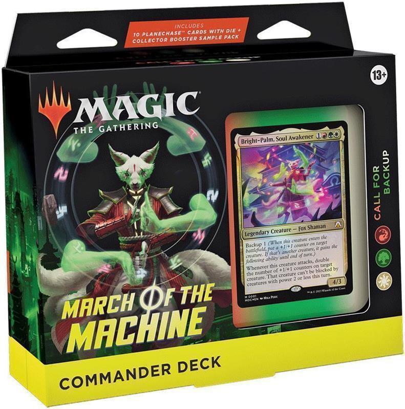 MTG - Marsch der Maschine Commander Deck (EN) Ruf nach Unterstützung (Weiß/Rot/Grün)