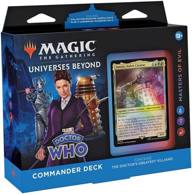 MTG - Jenseits des Multiversums: Doctor Who Commander-Deck (EN) Meister des Bösen (Blau/Schwarz/Rot)