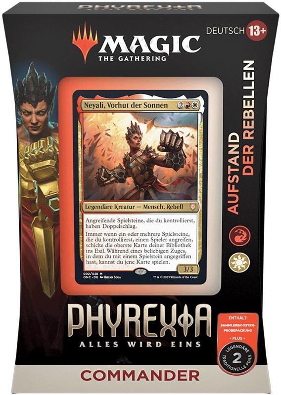 MTG - Phyrexia: Alles wird eins Commander Deck (DE) Aufstand der Rebellen (weiß/rot)