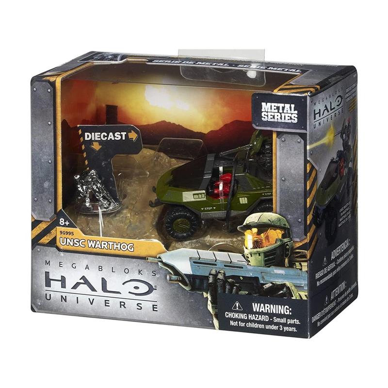 Mega Bloks Halo Universe Metal Series UNSC Warthog 7 cm
