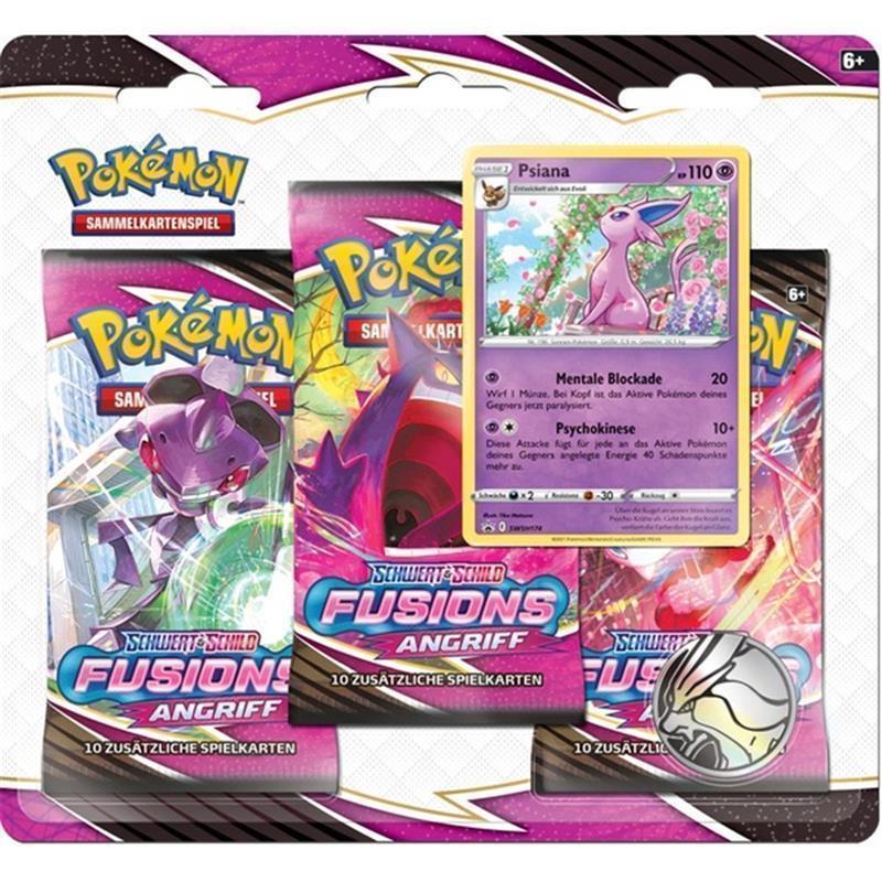 Pokémon Schwert und Schild 08 Fusionsangriff 3-Pack Blister Psiana (DE)