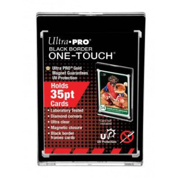 UP - 35PT Black Border UV One-Touch Magnetic Holder