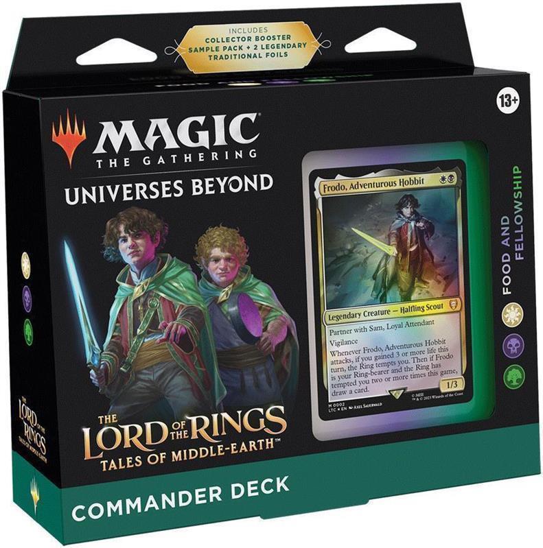 MTG - Der Herr der Ringe: Geschichten aus Mittelerde Commander-Deck (EN) Gelage und Gefährten (Weiß/Schwarz/Grün)