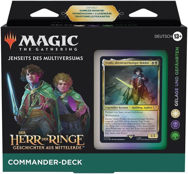 MTG - Der Herr der Ringe: Geschichten aus Mittelerde Commander-Deck (DE) Gelage und Gefährten (Weiß/Schwarz/Grün)