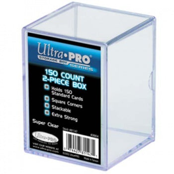 UP - 2-Piece Storage Box - for 150 Cards - Clear