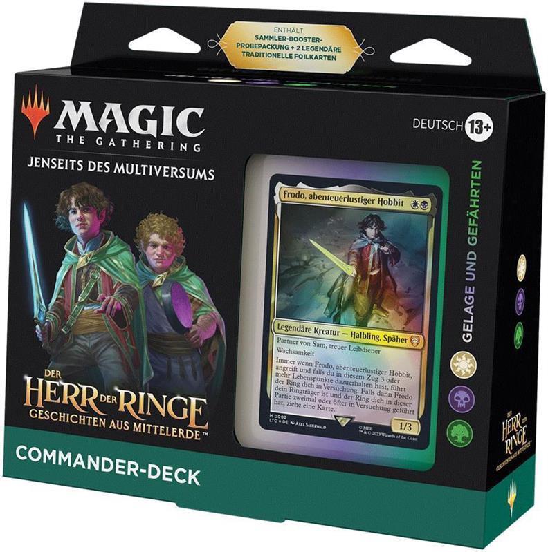 MTG - Der Herr der Ringe: Geschichten aus Mittelerde Commander-Deck (DE) Gelage und Gefährten (Weiß/Schwarz/Grün)