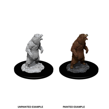 WizKids Deep Cuts Unpainted Miniatures - Grizzly