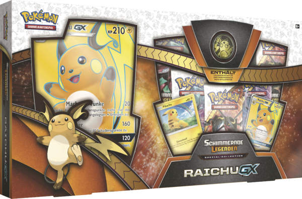 Pokemon Raichu-GX Schimmernde Legenden Spezial-Kollektion, Deutsch