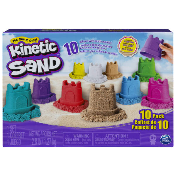 Kinetic Sand 10er Pack wiederverwendbar inkl. Behälter (1270g)