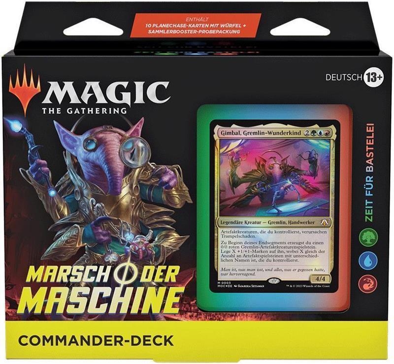 MTG - Marsch der Maschine Commander Deck (DE) Zeit für Bastelei (Blau/Rot/Grün
