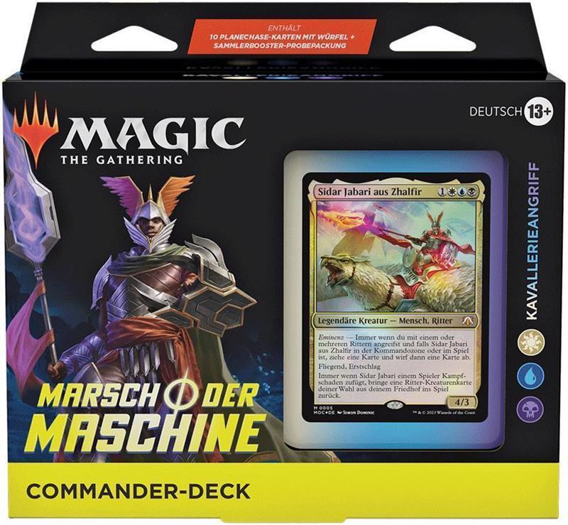 MTG - Marsch der Maschine Commander Deck (DE) Kavallerieangriff (Weiß/Blau/Schwarz)