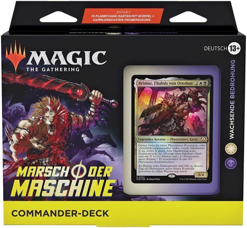 MTG - Marsch der Maschine Commander Deck (DE) Wachsende Bedrohung (Weiß/Schwarz)
