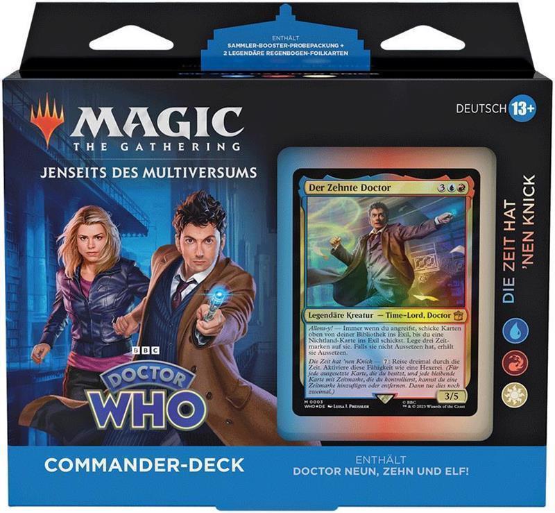 MTG - Jenseits des Multiversums: Doctor Who Commander-Deck (DE) Die Zeit hat 'nen Knick (Weiß/Blau/Rot)