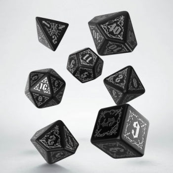 Bloodsucker Black & Silver Dice Set (7)
