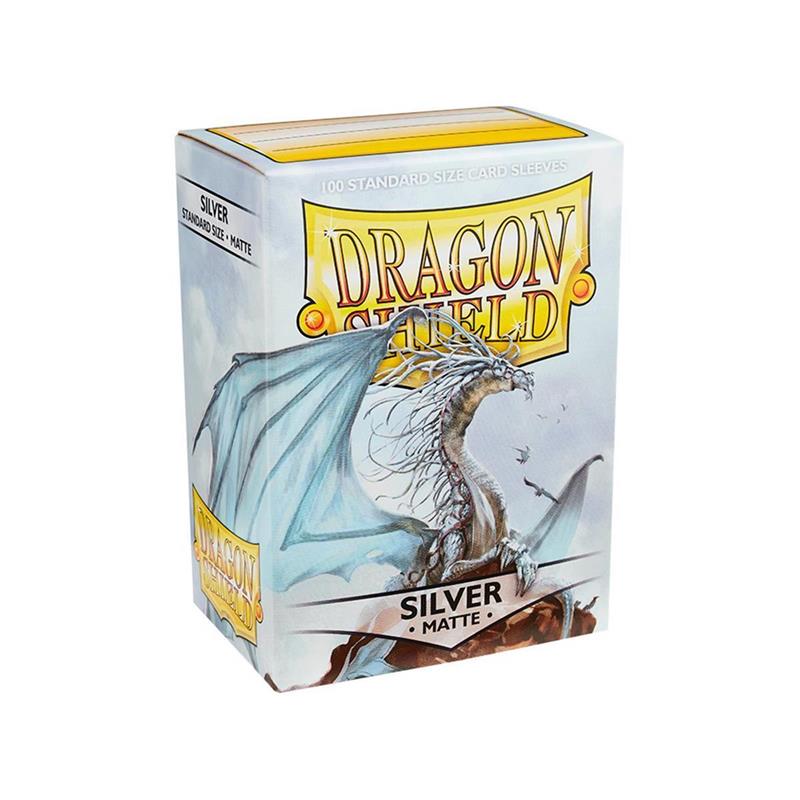 Dragon Shield Standard Sleeves - Matte Silver (100 Sleeves)