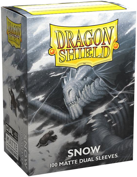 Dragon Shield Standard Sleeves - Dual Matte Snow (100 Sleeves)