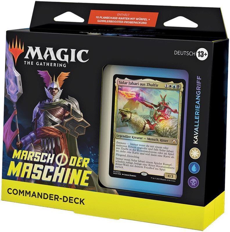 MTG - Marsch der Maschine Commander Deck (DE) Kavallerieangriff (Weiß/Blau/Schwarz)