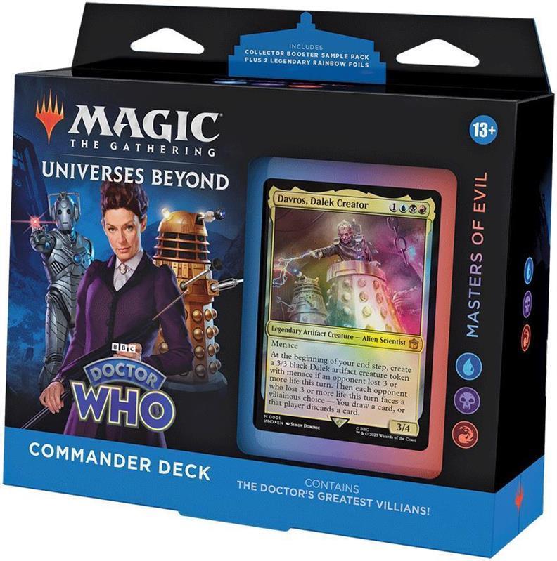 MTG - Jenseits des Multiversums: Doctor Who Commander-Deck (EN) Meister des Bösen (Blau/Schwarz/Rot)