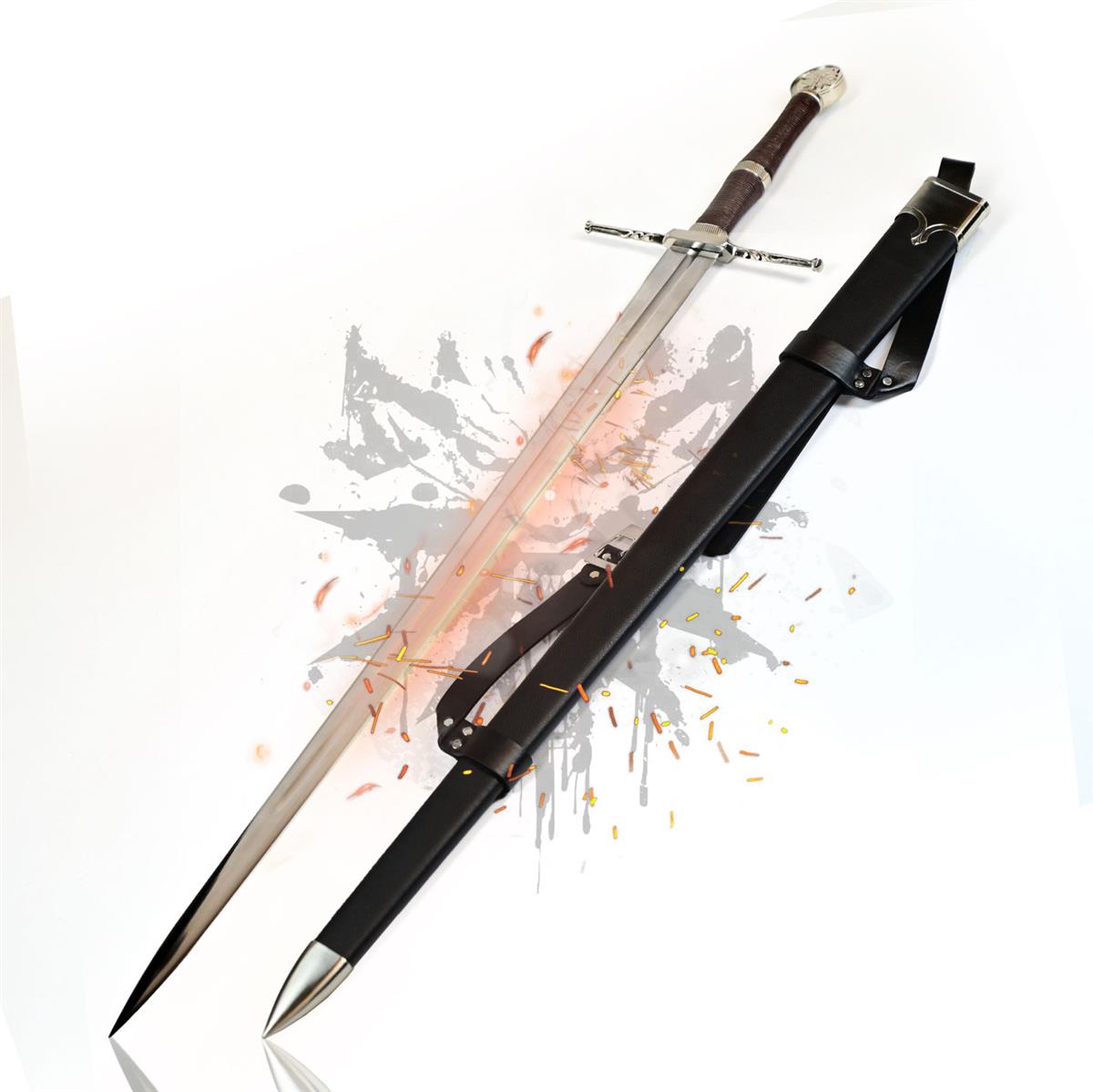 The Witcher - Stahl Schwert mit Scheide