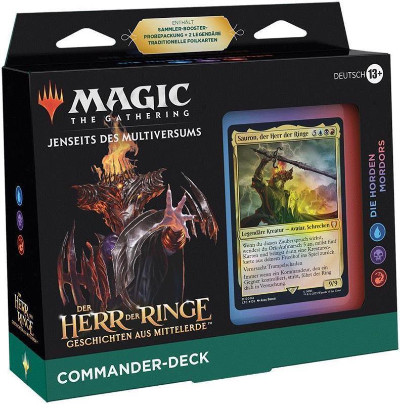 MTG - The Lord of the Rings: Tales of Middle-Earth Commander Deck (GER) The Hosts of Mordor (Blue/Black/Red)