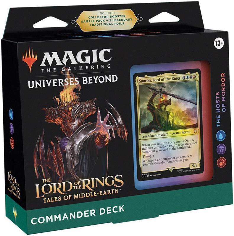MTG - The Lord of the Rings: Tales of Middle-Earth Commander Deck (GER) The Hosts of Mordor (Blue/Black/Red)