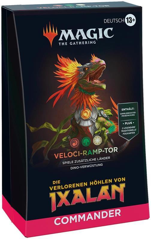 MTG - Die verlorenen Höhlen von Ixalan Commander-Deck (DE) Veloci-ramp-tor (Weiß/Rot/Grün)