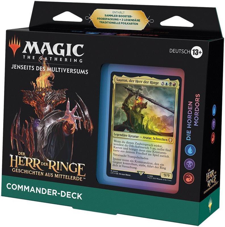 MTG - The Lord of the Rings: Tales of Middle-Earth Commander Deck (GER) The Hosts of Mordor (Blue/Black/Red)