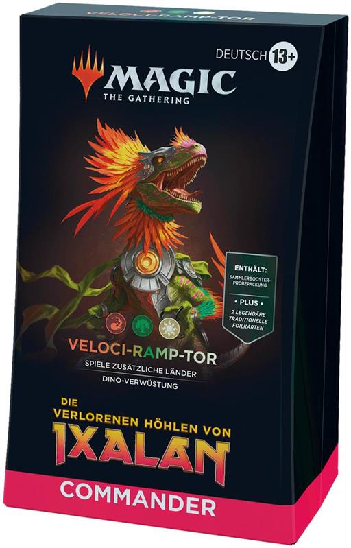 MTG - Die verlorenen Höhlen von Ixalan Commander-Deck (DE) Veloci-ramp-tor (Weiß/Rot/Grün)