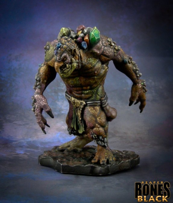 Reaper 44002: Rock Troll, Reaper Bones Black