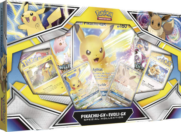 Pokemon Pikachu-GX & Eevee-GX Kollektion, Deutsch