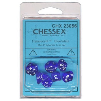 Chessex Polyhedral 7-Die Set - Pink/white