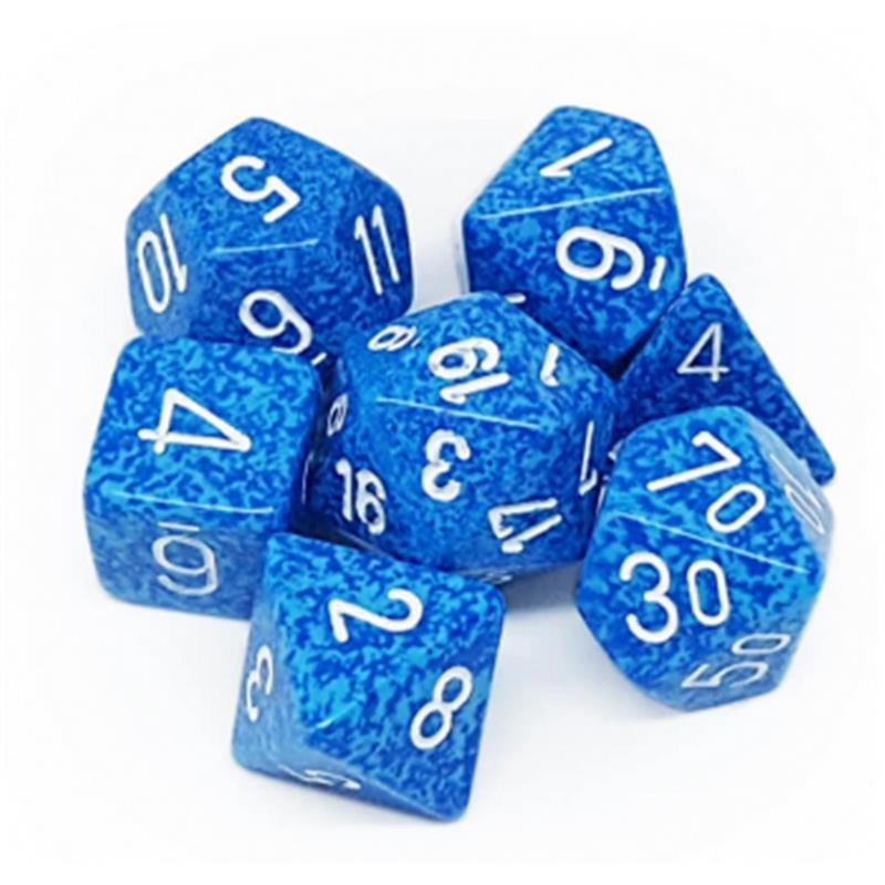 Chessex Speckled Polyhedral 7-Die Set - Water