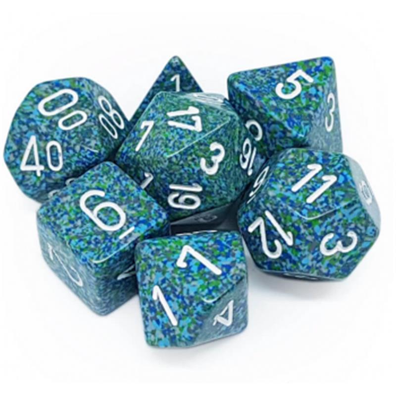 Chessex Speckled Polyhedral 7-Die Set - Sea