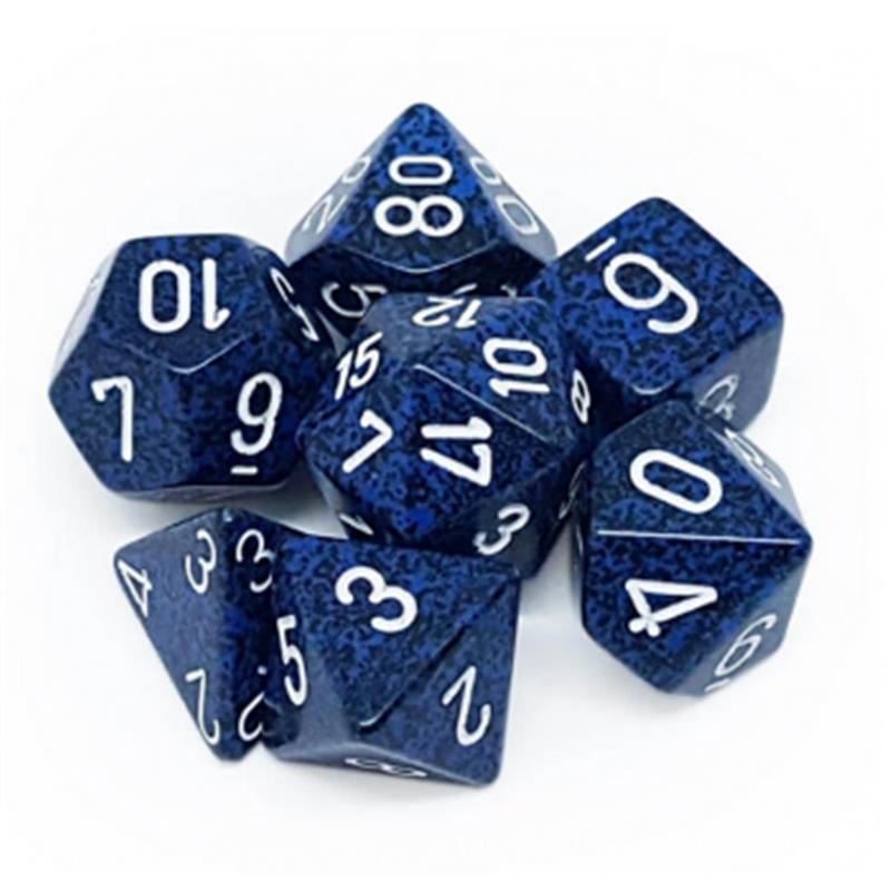 Chessex Speckled Polyhedral 7-Die Set - Stealth