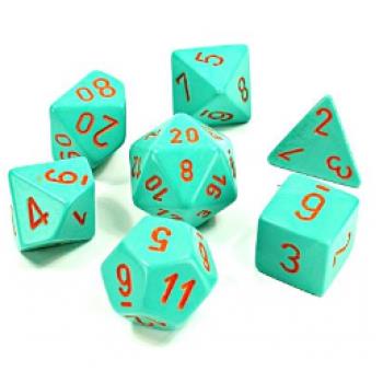 Chessex Lab Dice 4 - 7 Die Set Gemini Clear-Pink/white Luminary