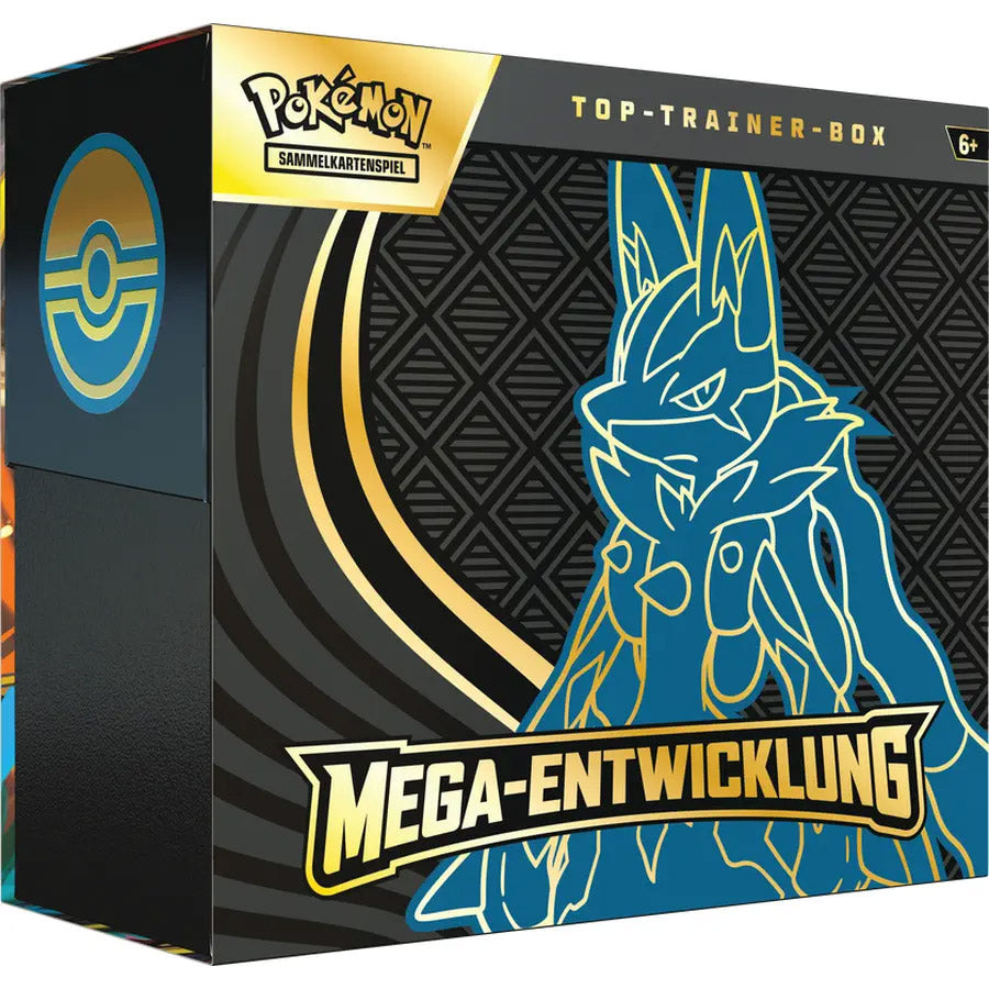 Pokémon Sammelkartenspiel Mega-Entwicklung Top-Trainer Box Lucario (GER)
