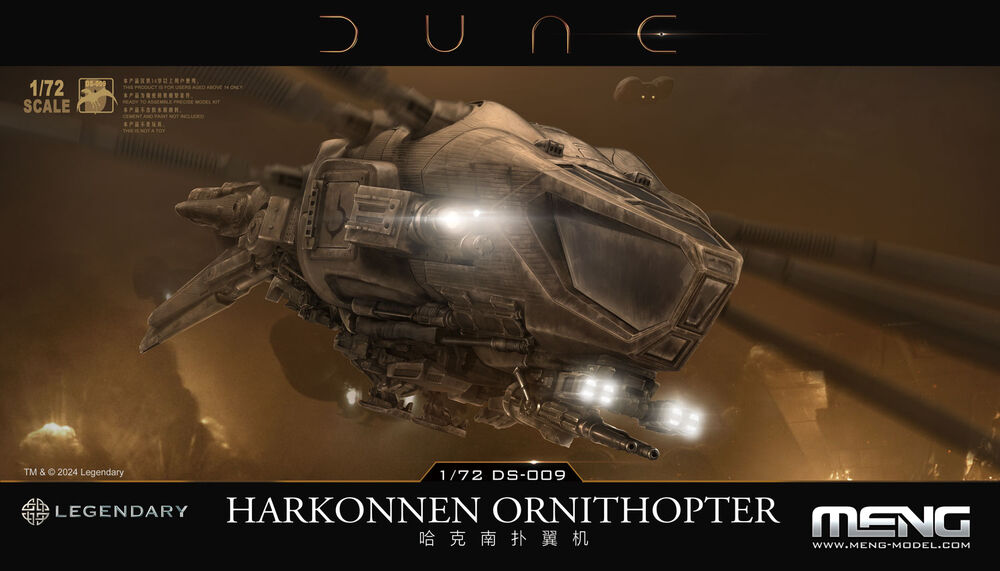 Dune Harkonnen Ornithopter Modellbausatz 1:72