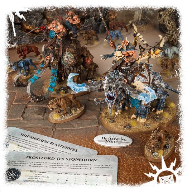 Warscroll Cards: Beastclaw Raiders, German