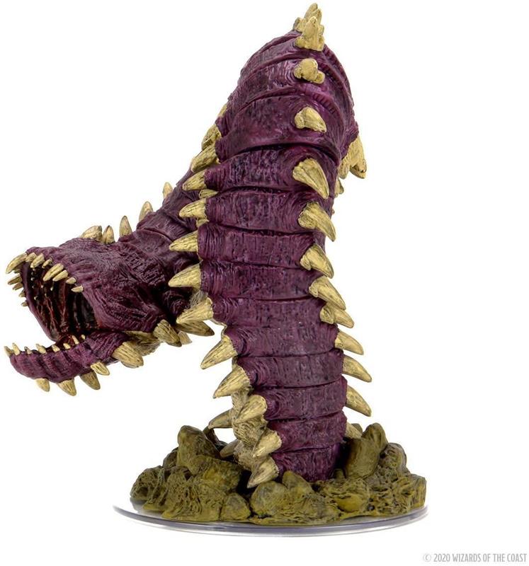 D&D Icons of the Realms: Fangs and Talons - Premium Set: Purple Worm