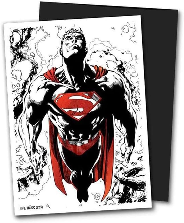 Dragon Shield Standard Sleeves - Dual Art Superman Core (Rot/Weiß)