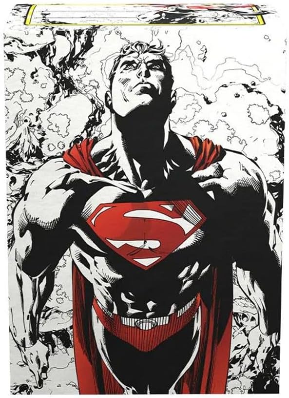 Dragon Shield Standard Sleeves - Dual Art Superman Core (Rot/Weiß)