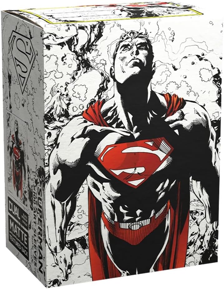 Dragon Shield Standard Sleeves - Dual Art Superman Core (Rot/Weiß)