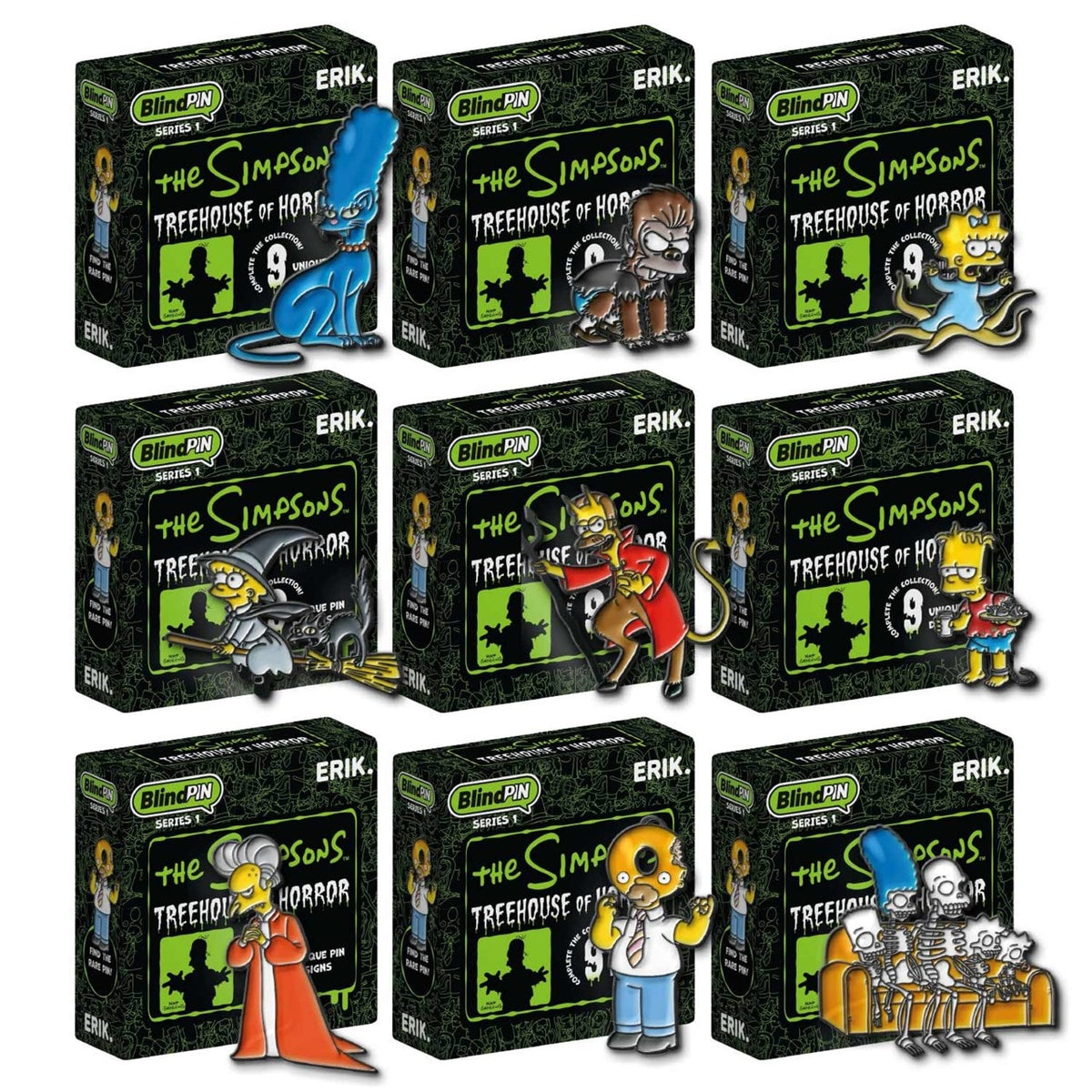Die Simpsons – Treehouse of Horror Series 1 Ansteck-Pin ca. 5 cm (Blind Box)