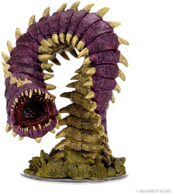 D&D Icons of the Realms: Fangs and Talons - Premium Set: Purple Worm