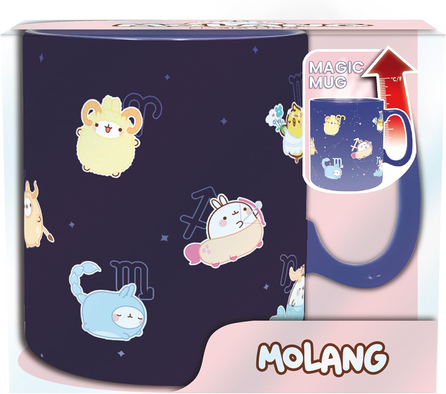 Molang Tasse mit Thermoeffekt "Astrology"