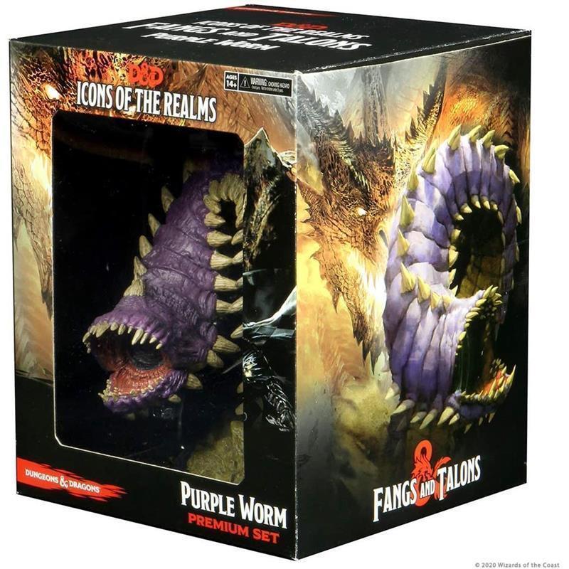 D&D Icons of the Realms: Fangs and Talons - Premium Set: Purple Worm