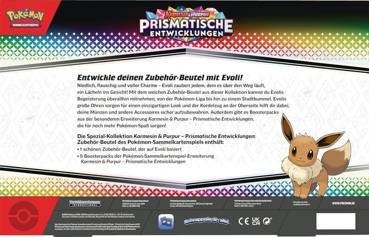 Pokémon Karmesin & Purpur 08.5 Prismatische Entwicklungen Zubehör-Beutel Spezial-Kollektion (DE)
