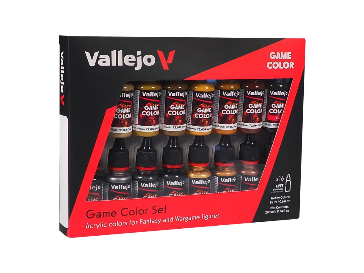 Vallejo Game Colour Leather & Metal Set (16 x 18 ml)